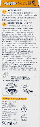 Pleťové sérum-krém Beauty Expert Vitamin C - 2 % Vitamin C* + 1 % Vitamin E Balea