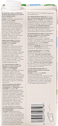 bio trvanlivé mléko polotučné 1,5 % tuku dmBio