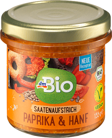 Nátierka paprika & konopné semiačka dmBio