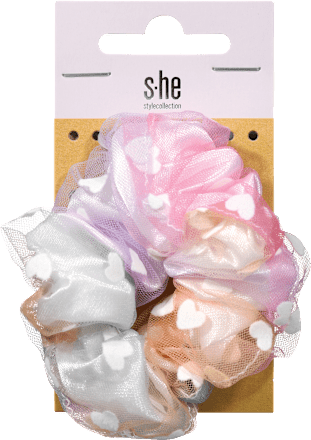 Scrunchie elastika, pisana s srčki s-he stylecollection