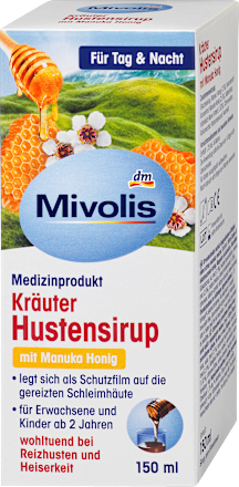 Kräuter Hustensirup mit Manuka Honig Mivolis