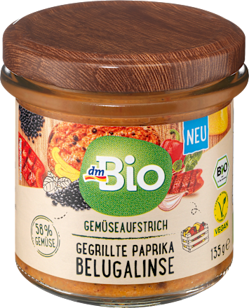 Zeleninová nátierka grilovaná paprika a šošovica beluga dmBio