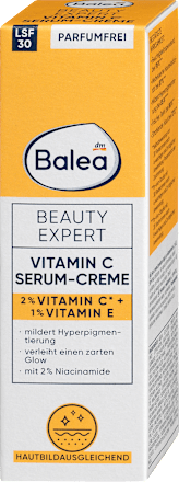 Pleťové sérum-krém Beauty Expert Vitamin C - 2 % Vitamin C* + 1 % Vitamin E Balea