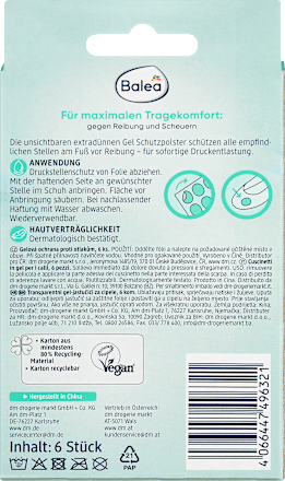 Druckstellenschutz Fuß Gelpads  Balea