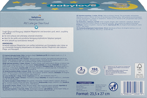 Babypflegetücher 3lagig babylove