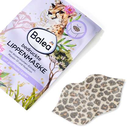 Lippenmaske Safari Leopard bedruckt Balea