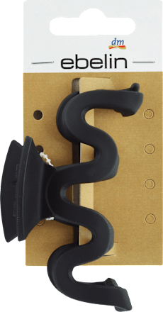 Valovita kopča za kosu – crna ebelin