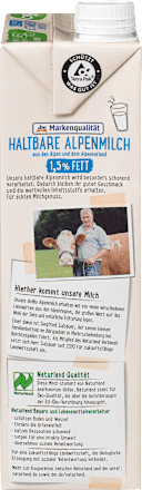 bio trvanlivé mléko polotučné 1,5 % tuku dmBio