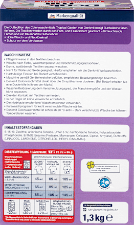 Colorwaschmittel Pulver Tropical Garden Denkmit