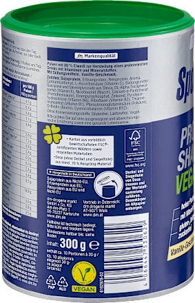 Proteinpulver Vegan Vanille-Geschmack Sportness