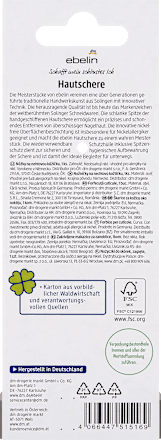 Hautschere Nnickelfrei sortiert ebelin PROFESSIONAL