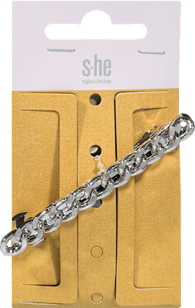 Sponka za lase, srebrna s-he stylecollection