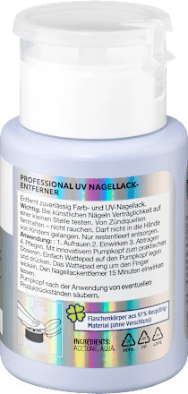 Odstranjevalec UV-laka za nohte z acetonom ebelin