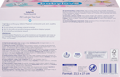 Babypflegetücher 3lagig babylove