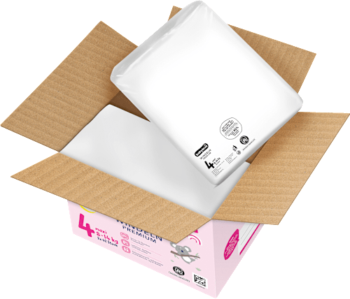 Pieluszki Premium, rozmiar 4, maxi, 8-14 kg, JUMBOPACK babylove
