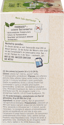Zeleni čaj sa jasminom, 20 vrećica dmBio