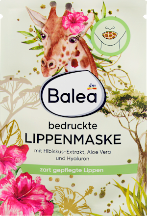 Lippenmaske Safari Giraffe bedruckt Balea