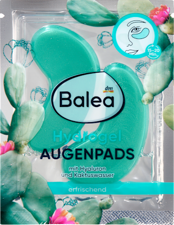 Augenpads Hydrogel Kaktuswasser (1 Paar) Balea