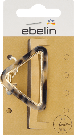 Štipec do vlasov, geometrický - zlatý ebelin