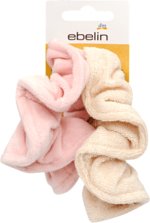 Scrunchy gumice za kosu - roze i bež ebelin