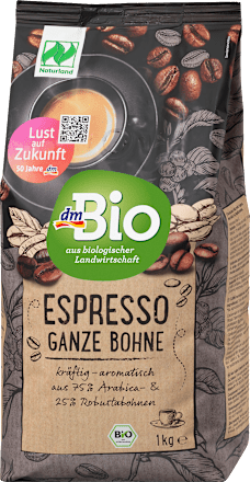 Espresso ganze Bohnen dmBio