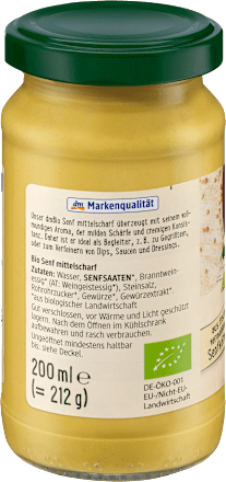 Senf mittelscharf dmBio