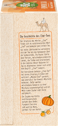 Čaj Pumpkin Chai, 20 vrećica dmBio