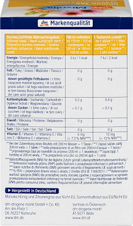 Kräutertee, Immun Tee mit Manuka-Honig & Vitamin C (14 Beutel) Mivolis