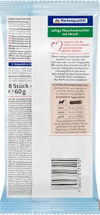 Winter-Momente dopunska hrana za pse – kobasice sa mesom jelena DEIN BESTES