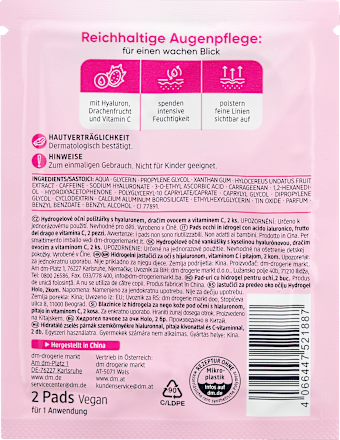 Augenpads Hydrogel mit Holo-Efffekt Balea