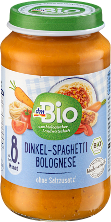 Bio junior menü tönköly spagetti bolognai szósszal, 8. hónapos kortól dmBio