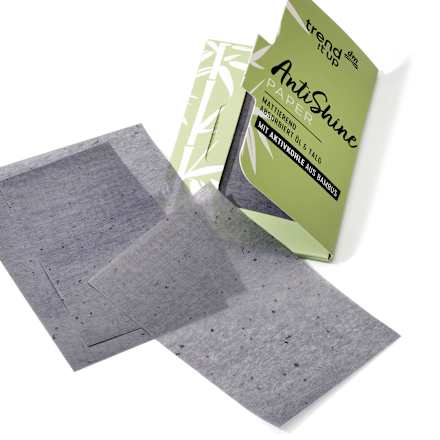 Mattierendes Papier Anti Shine mit Aktivkohle trend !t up