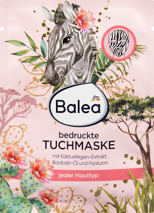 Bedruckte Tuchmaske Zebra Balea
