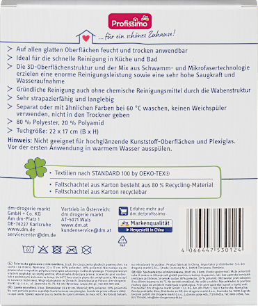 Schwammmtücher aus Mikrofaser Profissimo