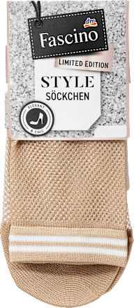 Socken mit Netz-Optik beige Gr. 35-38 Fascino