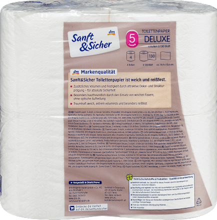 Deluxe toaletni papir, 5-slojni Sanft&Sicher