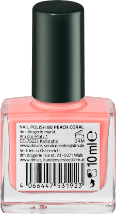 Lak za nohte Color & Care, 80 Peach Coral alverde NATURKOSMETIK