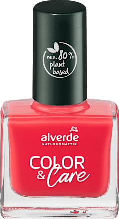 Nagellack Color & Care Nail Polish 50 Coral Red alverde NATURKOSMETIK