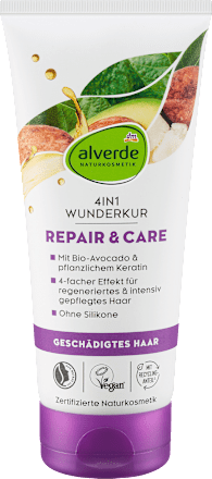 Kúra na poškodené vlasy Repair & Care 4v1 alverde NATURKOSMETIK