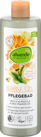 Płyn do kąpieli z nagietkiem BIO i olejkiem migdałowym BIO alverde BABY