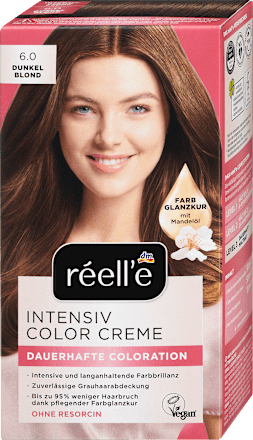 barva na vlasy Intensiv Color Creme 6.0 tmavá blond réell‘e