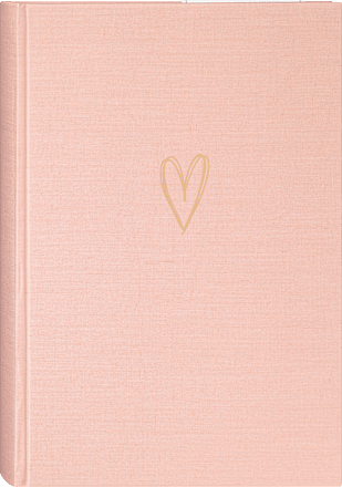 Fotoalbum mit Leineneinband, rosa Paradies