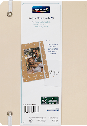 Foto Notizbuch Rose Paradies