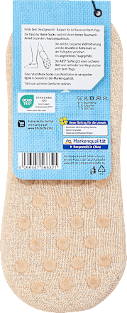 Socken mit Frottee + ABS-Sohle beige Gr. 39-42 Fascino