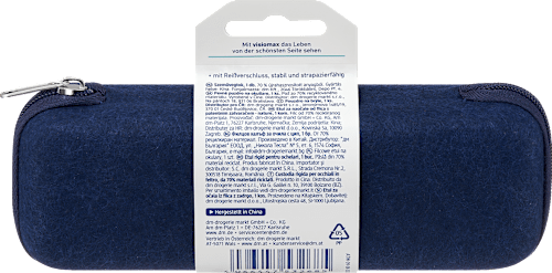 Filc szemüvegtok nature, cipzáras, többféle Visiomax