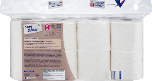 Deluxe toaletni papir, 5-slojni, 130 listića Sanft&Sicher