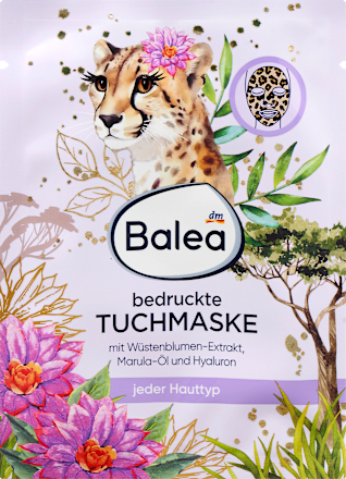 Bedruckte Tuchmaske Leopard Balea