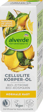 Celluliteöl Zitrone Rosmarin alverde NATURKOSMETIK
