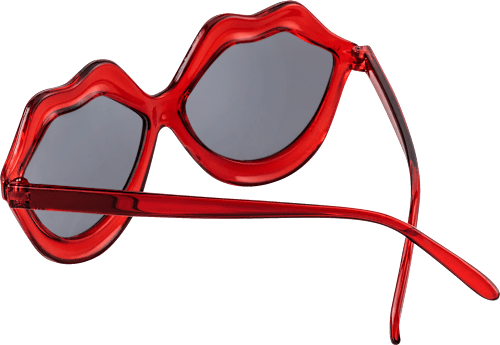 Rote Party-Sonnenbrille in Kussmund-Form SUNDANCE