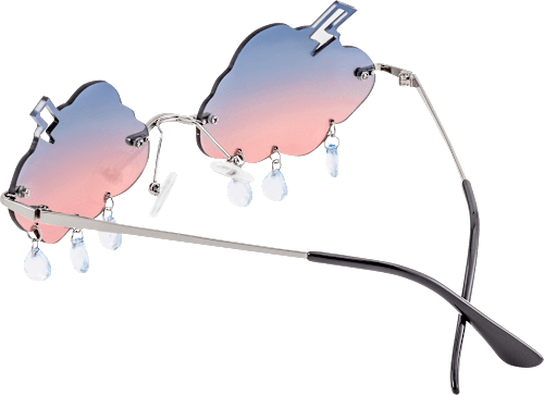 Rahmenlose Party-Brille in Wolkenform SUNDANCE